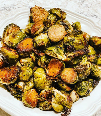 Honey Balsamic Brussel Sprouts⁣
