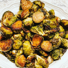 Honey Balsamic Brussel Sprouts⁣