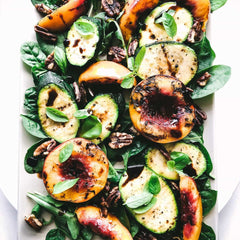Grilled Summer Squash and Nectarine Salad
