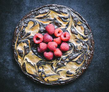 Raspberry-Cheesecake Swirl Brownies