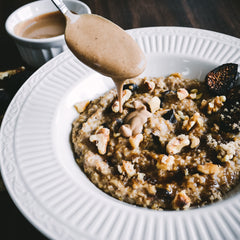 Steel Cut Oats with Figs and Balsamic Cream