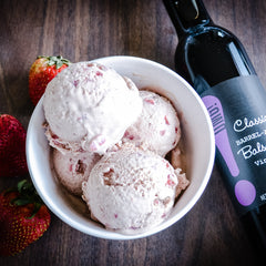 Strawberry Balsamic Frozen Custard