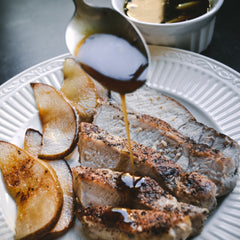 Pork Chops with D’Anjou Pear Pan Sauce